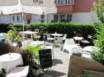 Café Franca:Garten im Sommer