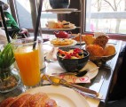 Voilà, ein Gesamteindruck des Frühstücks im Café Münchner Freiheit 